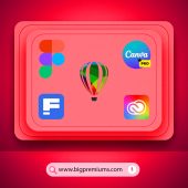 Figma Canva Pro Adobe Subscription Freepik premium CorelDRAW, Big premiums