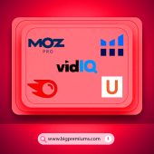 SEO & Marketers Semrush Ubersuggest Helium 10 VidIQ MozPro, Big premiums, Bigpremiums